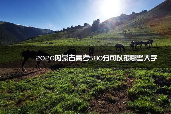 2020内蒙古高考580分可以报哪些大学