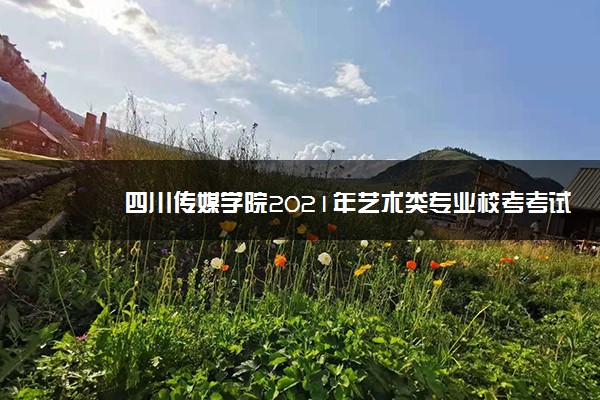 四川传媒学院2021年艺术类专业校考考试内容