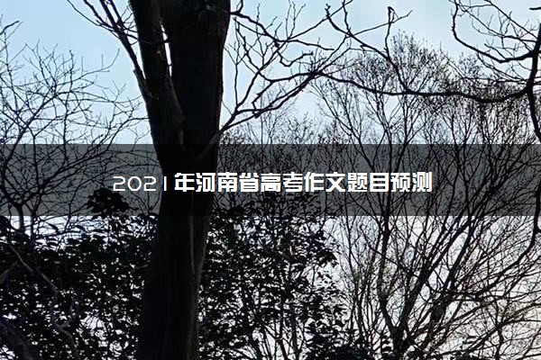 2021年河南省高考作文题目预测