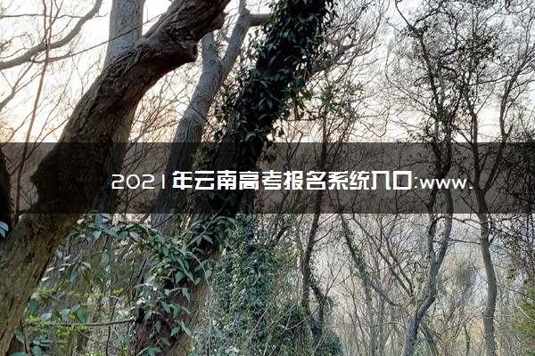 2021年云南高考报名系统入口：www.ynzs.cn云南省招考频道