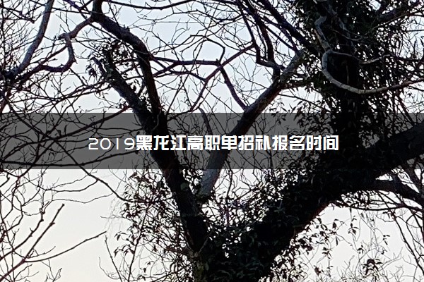 2019黑龙江高职单招补报名时间
