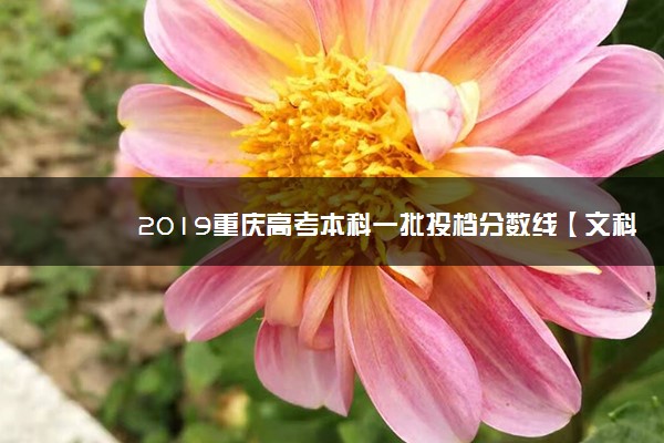 2019重庆高考本科一批投档分数线【文科理科2】