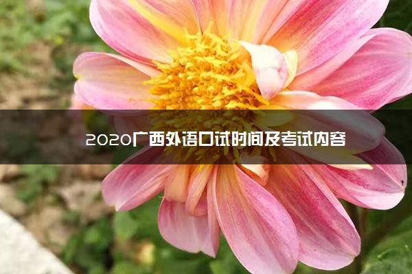 2020广西外语口试时间及考试内容