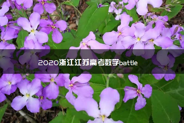 2020浙江江苏高考数学battle