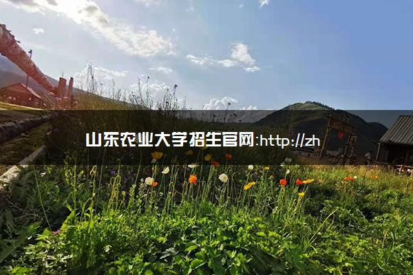 山东农业大学招生官网：http://zhaosheng.sdau.edu.cn