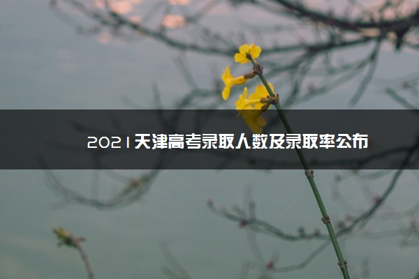 2021天津高考录取人数及录取率公布