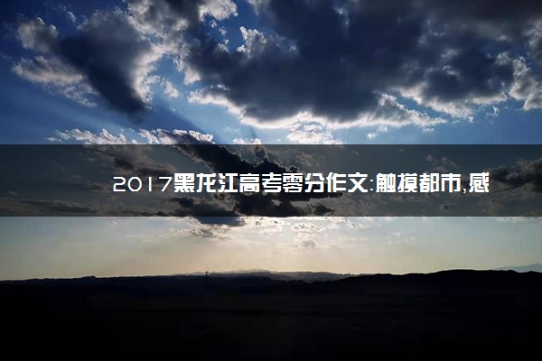 2017黑龙江高考零分作文：触摸都市，感受乡村