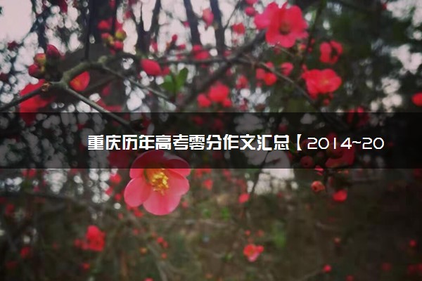 重庆历年高考零分作文汇总【2014~2016】