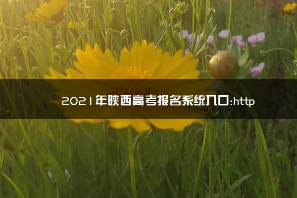 2021年陕西高考报名系统入口:http://sxsksglzx.jyt.shaanxi.gov.cn