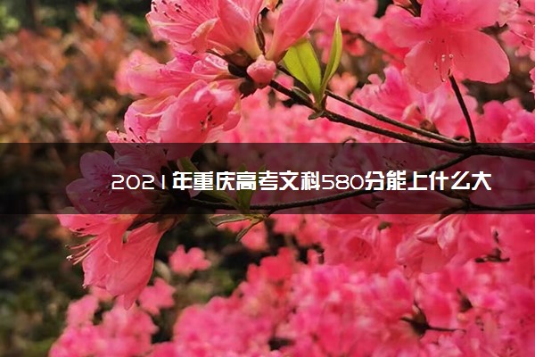 2021年重庆高考文科580分能上什么大学(200所)