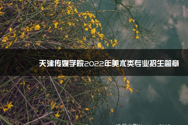 天津传媒学院2022年美术类专业招生简章
