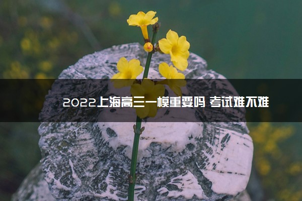 2022上海高三一模重要吗 考试难不难