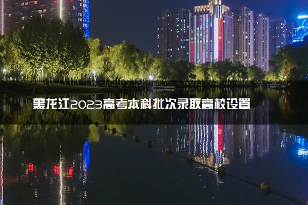 黑龙江2023高考本科批次录取高校设置 可以报几个院校