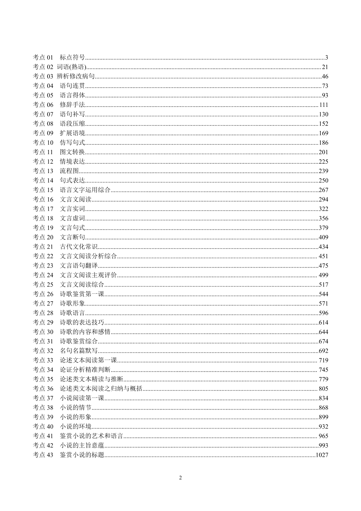 2022年高考语文二轮专题复习集锦 （共1222页）