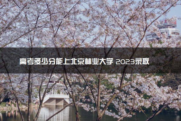 高考多少分能上北京林业大学 2023录取分数线是多少