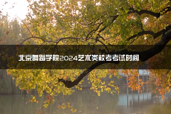 北京舞蹈学院2024艺术类校考考试时间 哪天考试