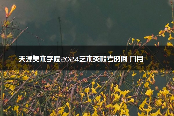 天津美术学院2024艺术类校考时间 几月几号考试