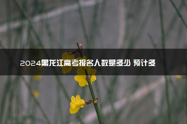 2024黑龙江高考报名人数是多少 预计多少人参加高考