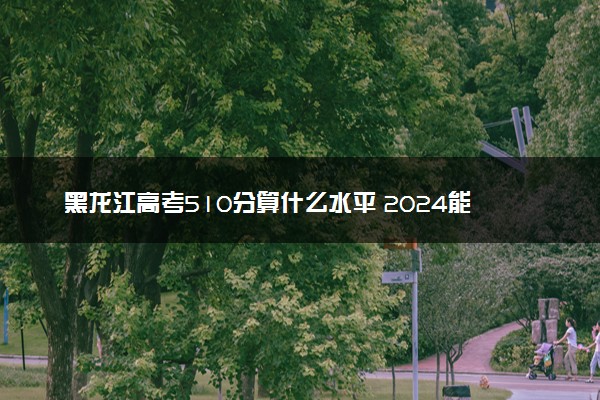 黑龙江高考510分算什么水平 2024能上哪些大学
