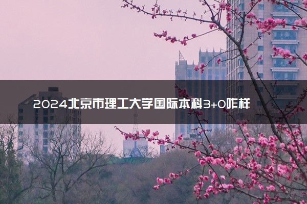 2024北京市理工大学国际本科3+0咋样 含金量高吗