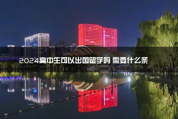 2024高中生可以出国留学吗 需要什么条件