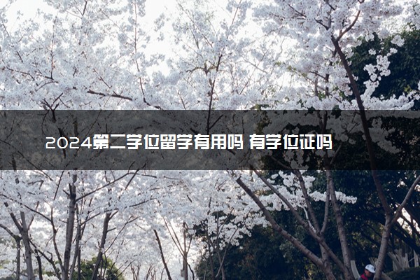 2024第二学位留学有用吗 有学位证吗