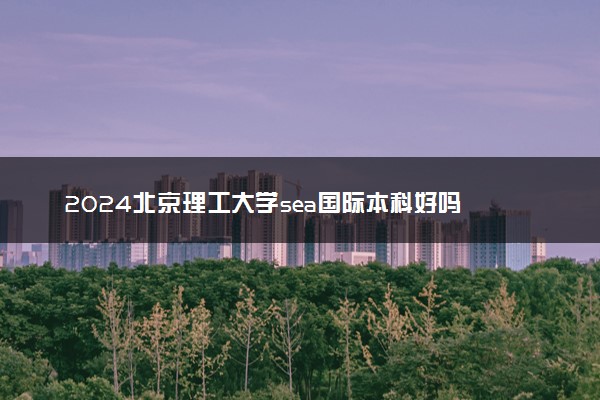 2024北京理工大学sea国际本科好吗 有什么优势