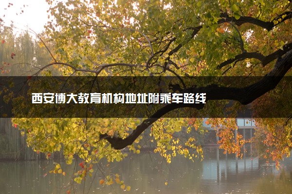 西安博大教育机构地址附乘车路线