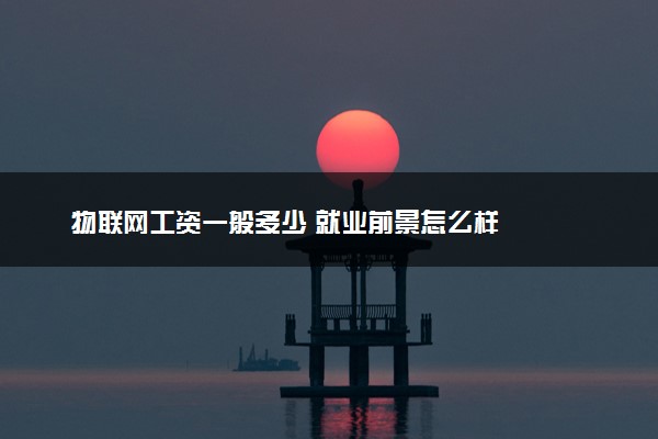 物联网工资一般多少 就业前景怎么样