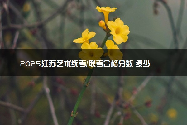 2025江苏艺术统考/联考合格分数 多少分过合格线