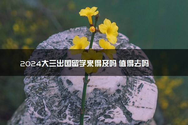 2024大三出国留学来得及吗 值得去吗