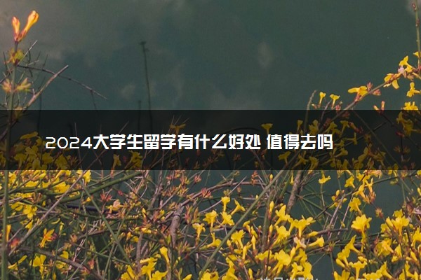 2024大学生留学有什么好处 值得去吗