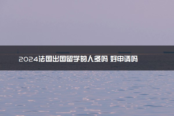 2024法国出国留学的人多吗 好申请吗