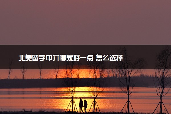 北美留学中介哪家好一点 怎么选择