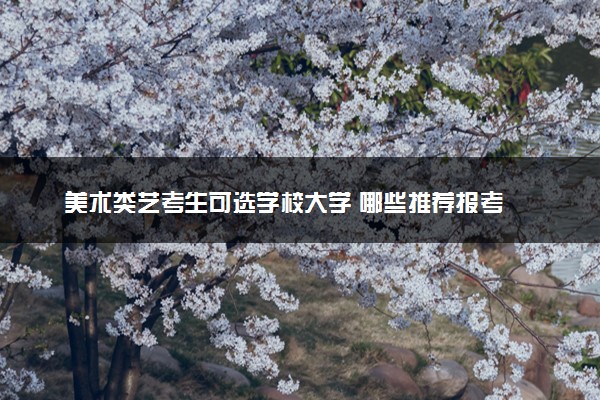美术类艺考生可选学校大学 哪些推荐报考