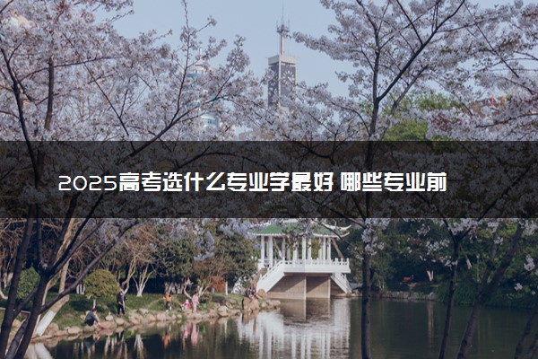 2025高考选什么专业学最好 哪些专业前景好