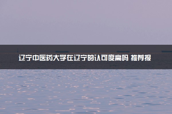 辽宁中医药大学在辽宁的认可度高吗 推荐报考吗