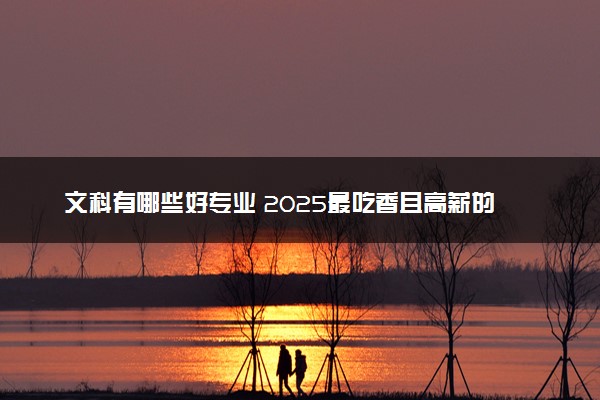 文科有哪些好专业 2025最吃香且高薪的专业推荐