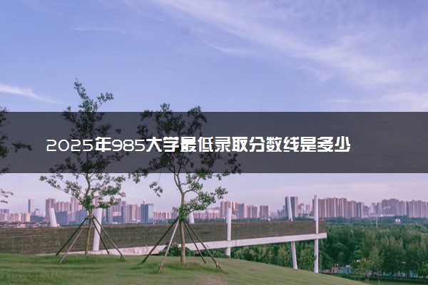 2025年985大学最低录取分数线是多少 需要多少分能考上