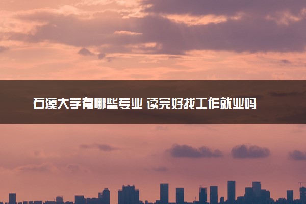 石溪大学有哪些专业 读完好找工作就业吗