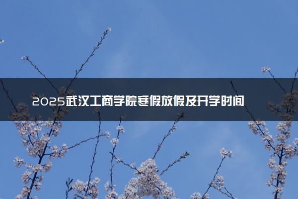 2025武汉工商学院寒假放假及开学时间 一共放多少天