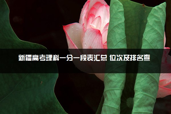 新疆高考理科一分一段表汇总 位次及排名查询（2025年参考）