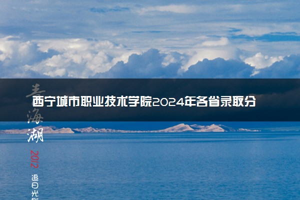 西宁城市职业技术学院2024年各省录取分数线 多少分能考上