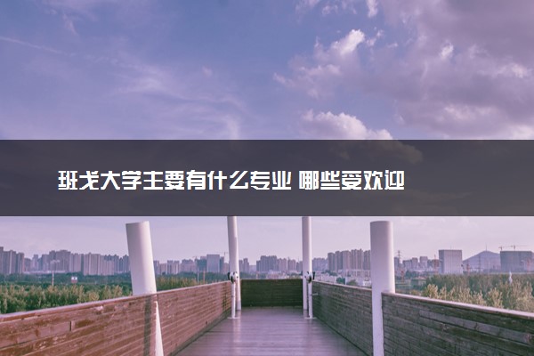 班戈大学主要有什么专业 哪些受欢迎
