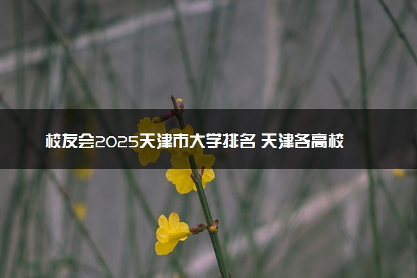 校友会2025天津市大学排名 天津各高校最新排行榜