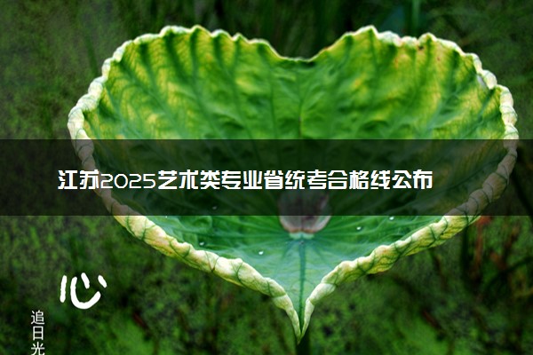 江苏2025艺术类专业省统考合格线公布 多少分合格