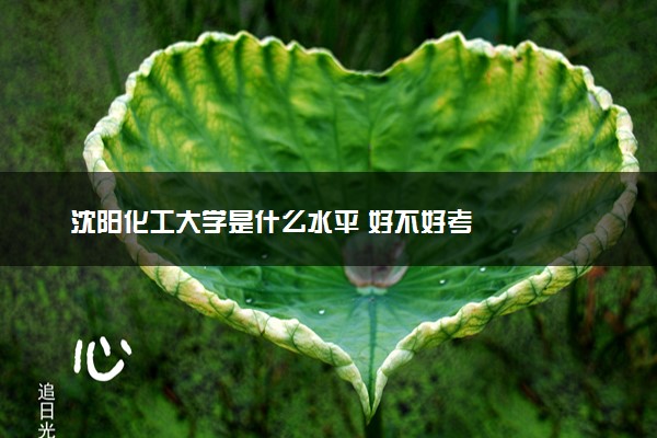 沈阳化工大学是什么水平 好不好考