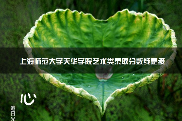 上海师范大学天华学院艺术类录取分数线是多少 各省分数整理