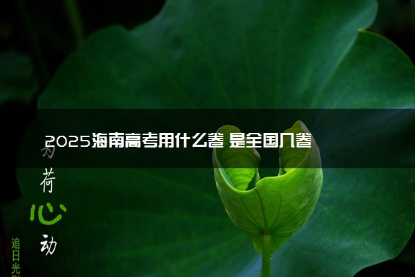 2025海南高考用什么卷 是全国几卷