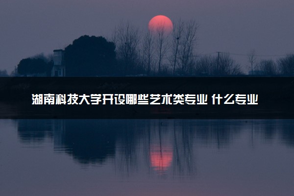 湖南科技大学开设哪些艺术类专业 什么专业前景好